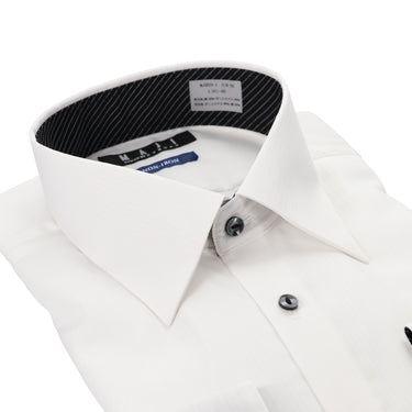 Non-iron Point Collar Slim Shirt - White_03