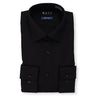 Non-iron Spread Collar Slim Shirt - Black_01