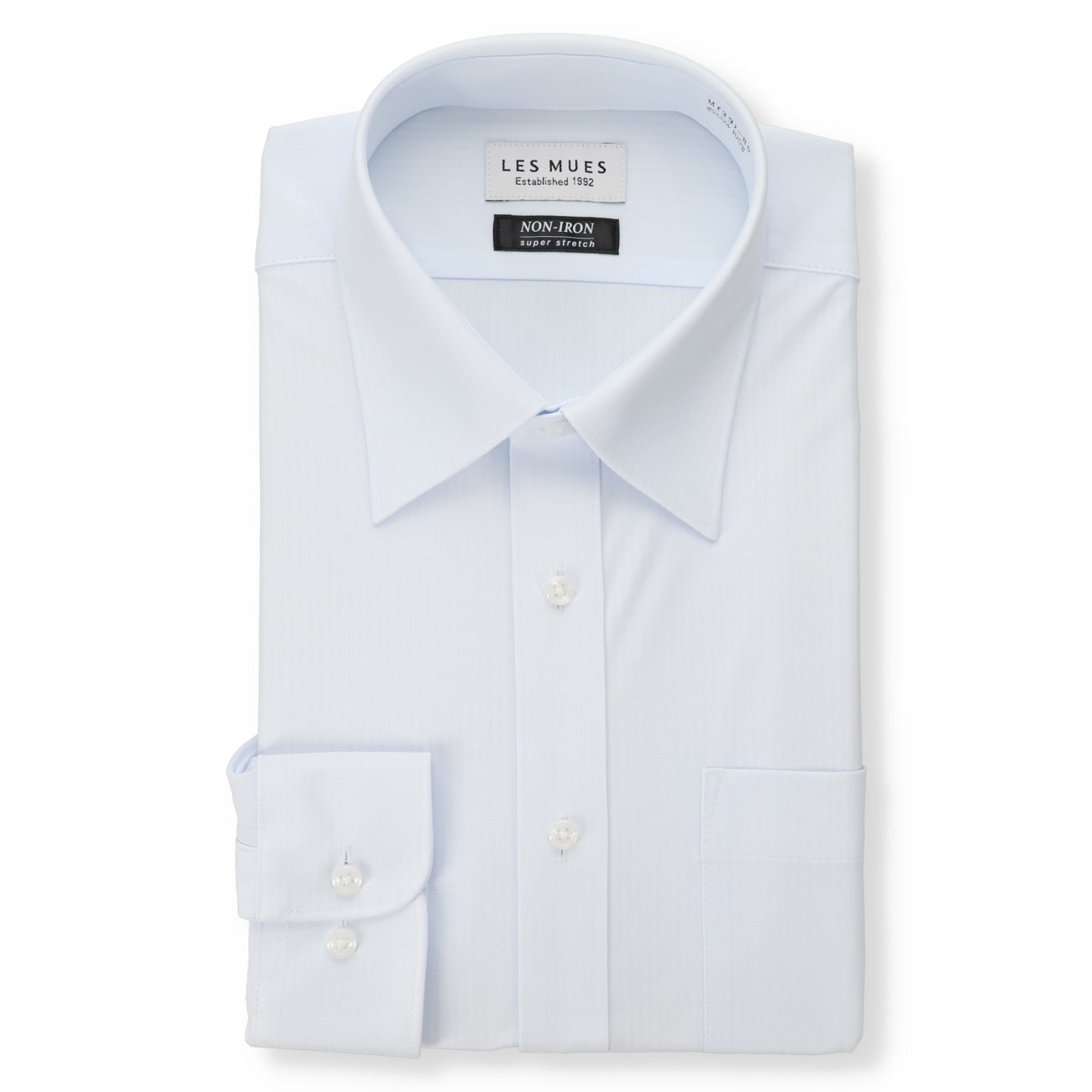 Non-iron Super Stretch Point Collar Shirt - Blue_01