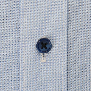 Japanese Fabric Non-iron Button-down Shirt - Blue_02