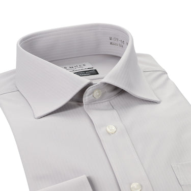 Japanese Fabric Non-iron Spread Collar Shirt - Gray -03