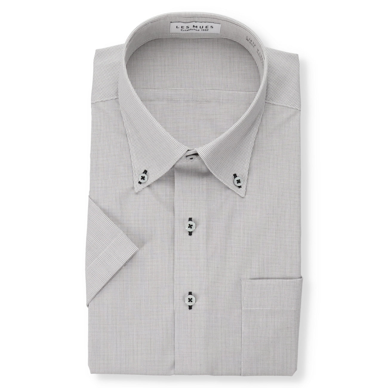 Non-Iron Check Short Sleeve Button-Down Shirt