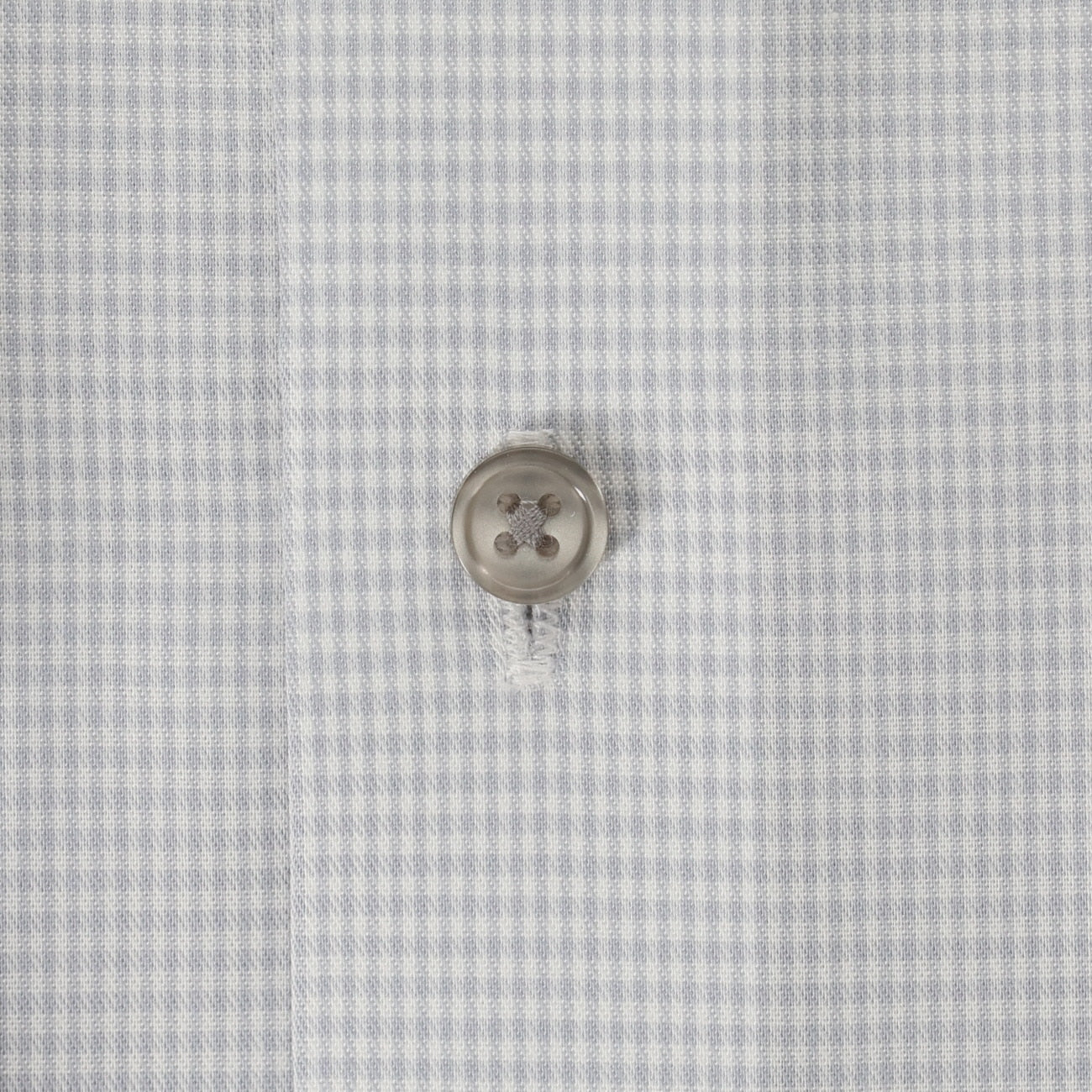 免燙棉質鈕扣領 領襯衫 -灰