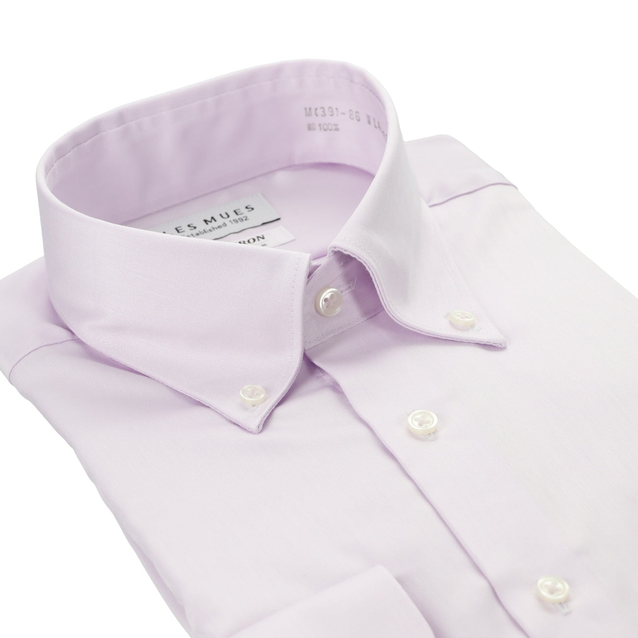 免燙棉質鈕扣鈕扣領 衫 - Pink_03