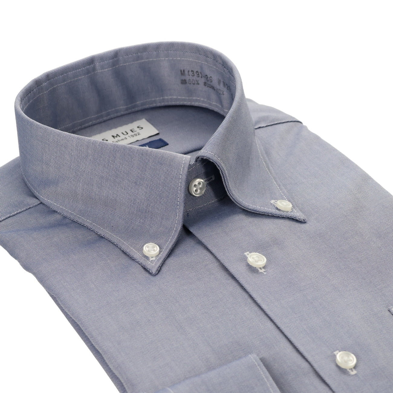 Non-iron Button-down Shirt - Navy_03