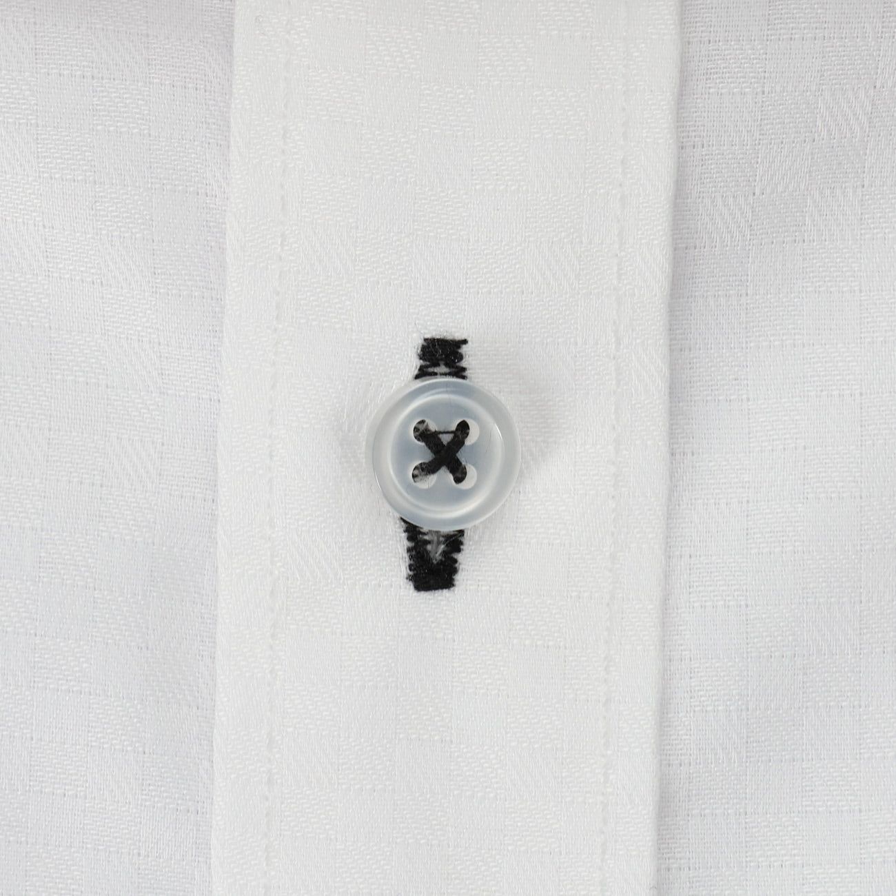 Form-stable Antimicrobial Button-down Short Sleeve Shirt - White_02