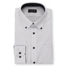 Form-stable Antimicrobial Button-down Shirt - Gray_01