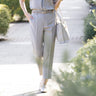 Linen-like Cropped Pants - Beige_01