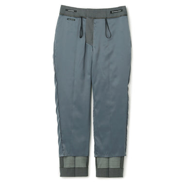 Pin Dot Cropped Pants - Gray_09