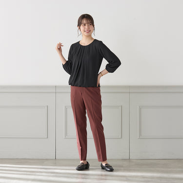 Smart Silhouette Wine Red Pants_10