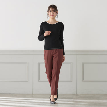 Smart Silhouette Wine Red Pants_11