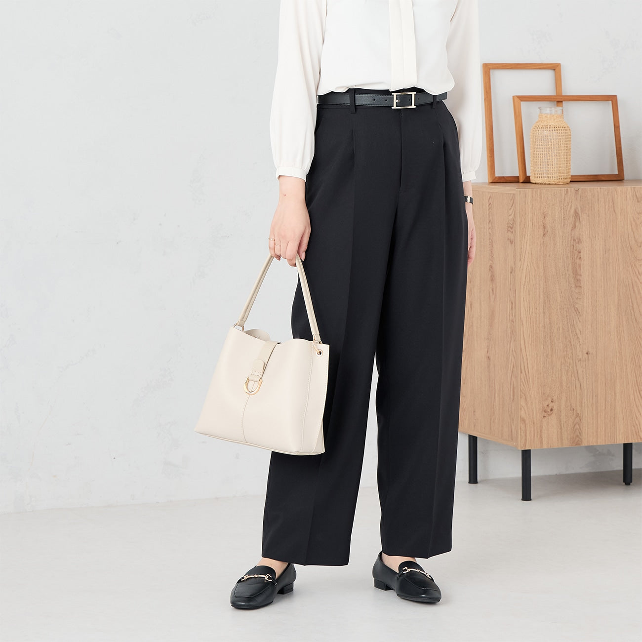 芭蕾舞宽长裤 - 黑色_01