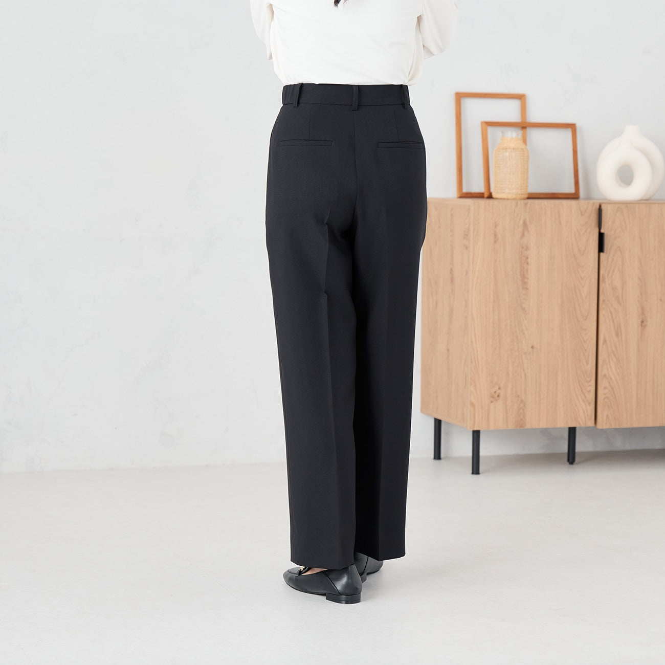 芭蕾舞宽长裤 - 黑色_06