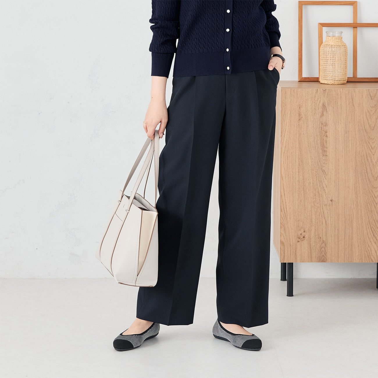 芭蕾舞阔腿裤 -深蓝