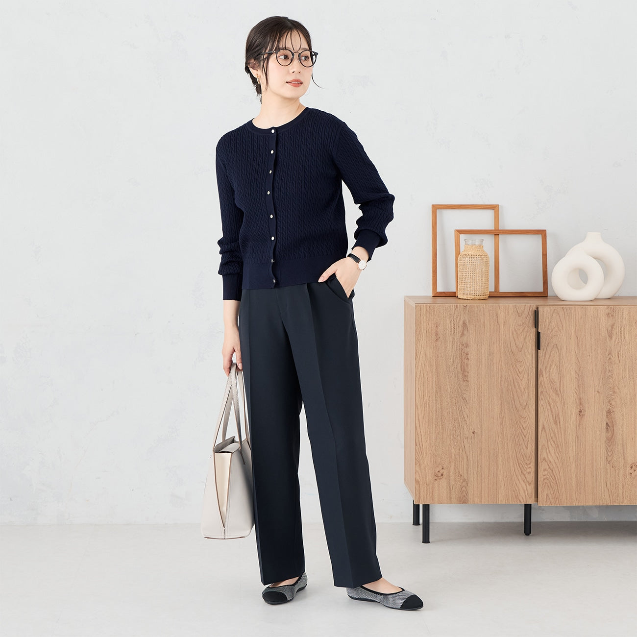 芭蕾舞阔腿裤 -深蓝