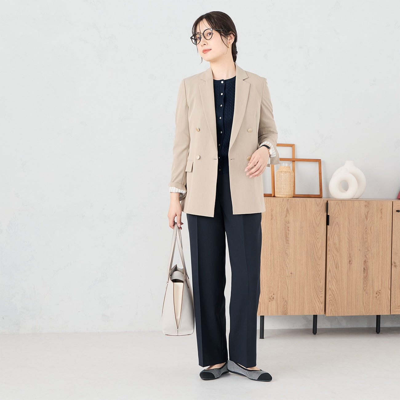 芭蕾舞阔腿裤 -深蓝