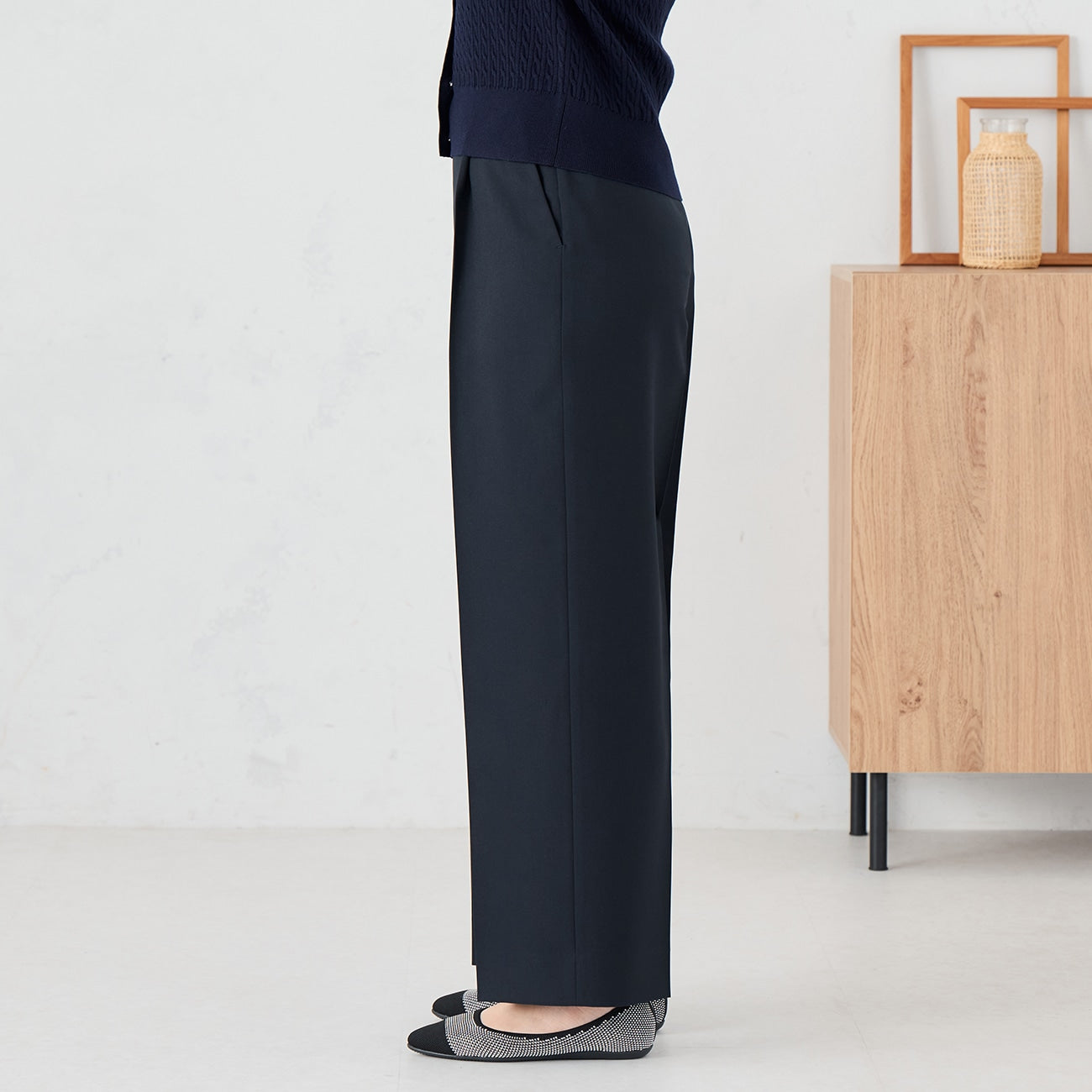 芭蕾舞阔腿裤 -深蓝