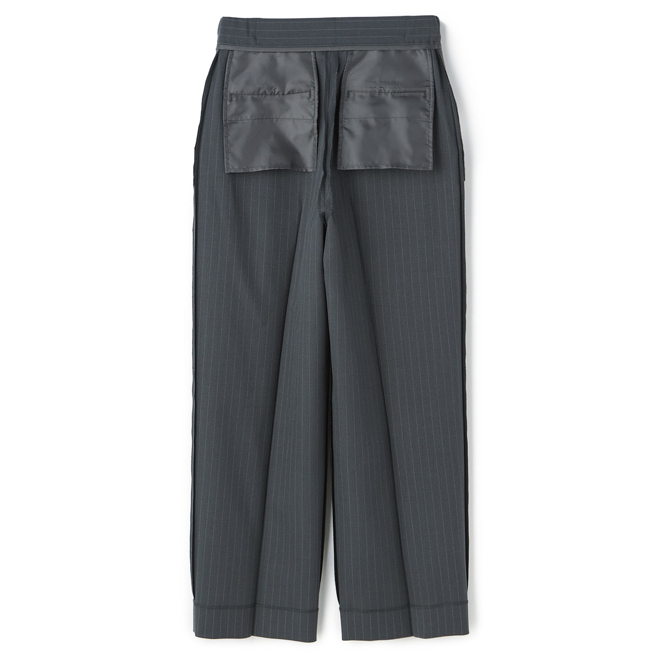 芭蕾舞条纹宽松长裤 -灰