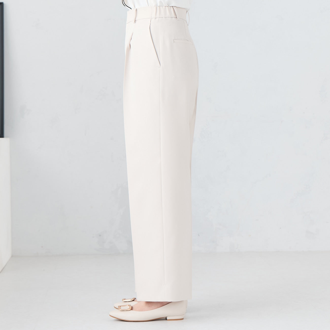 芭蕾舞宽裤 - 米色_05