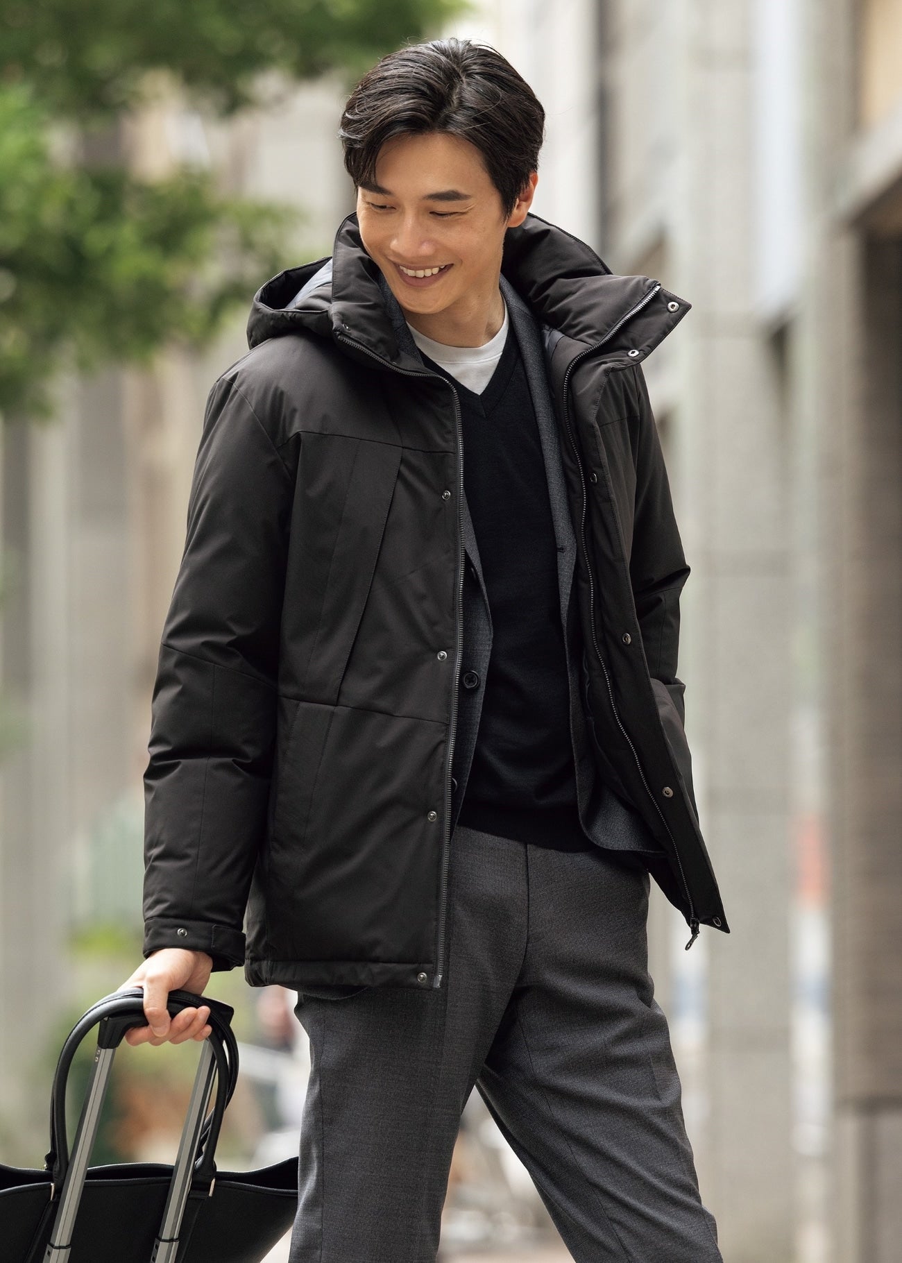 防潑水 羽絨外套（可拆式連帽）_10