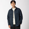 睡衣西裝 Printed Jersey Shirt外套 -深蓝