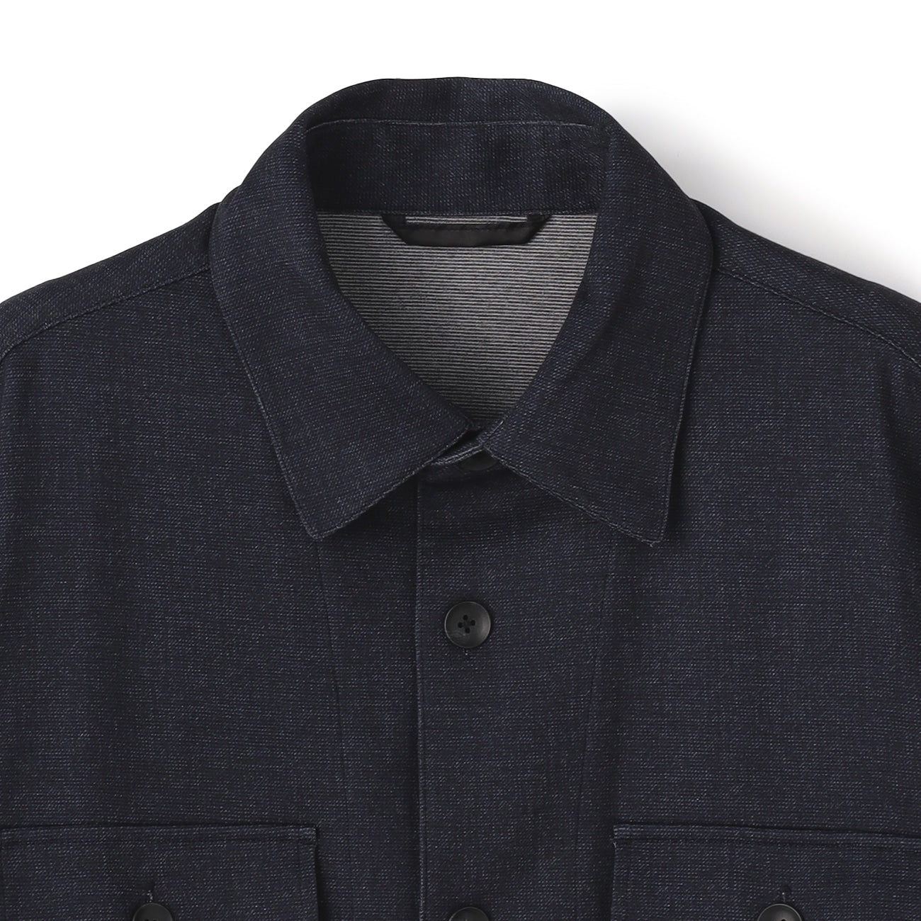 睡衣西裝 Printed Jersey Shirt外套 -深蓝