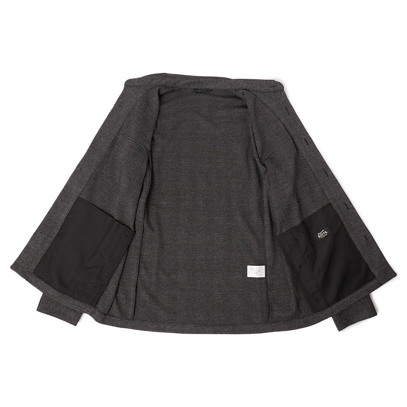 睡衣西裝 Premium Jersey Glen-plaid Shirt外套 - Medium灰