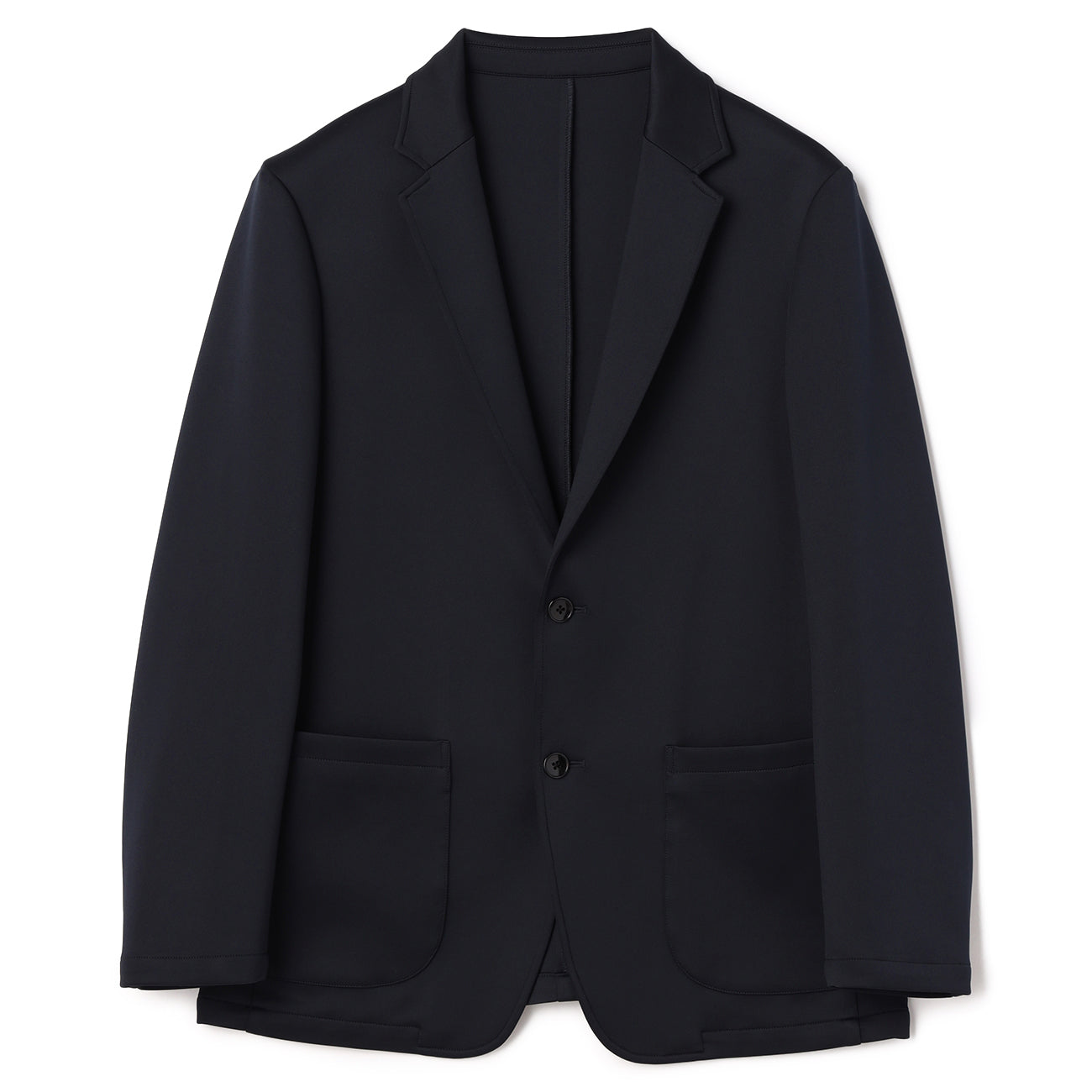 Jersey Navy Blue Plain Jacket_03