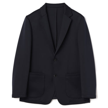 Jersey Navy Blue Plain Jacket_03