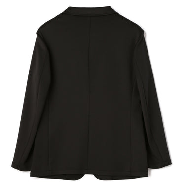 Jersey Black Plain Jacket_06