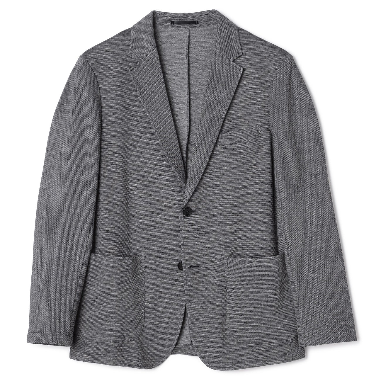 Pajama Suits Jacquard Jersey Jacket - Gray_06