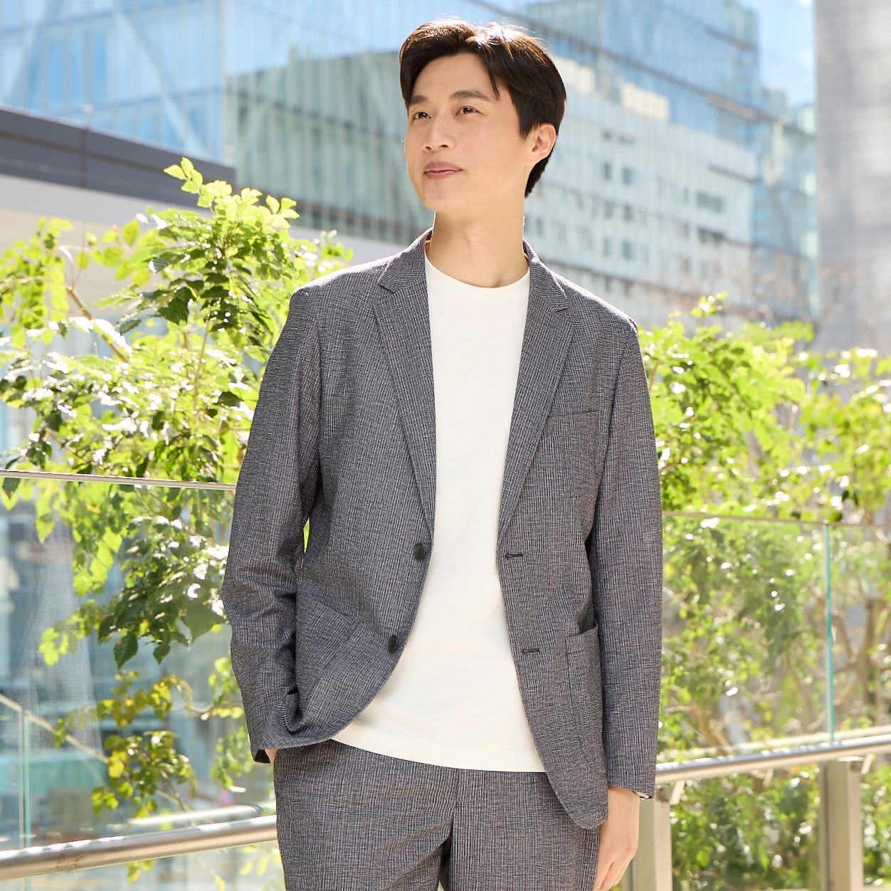 Pajama Suits Aircool Print Mesh Jacket - Navy_01