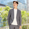 Pajama Suits Aircool Print Mesh Jacket - Navy_01
