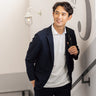 Pajama Suits Aircool Jacquard Jersey Jacket - Navy_01