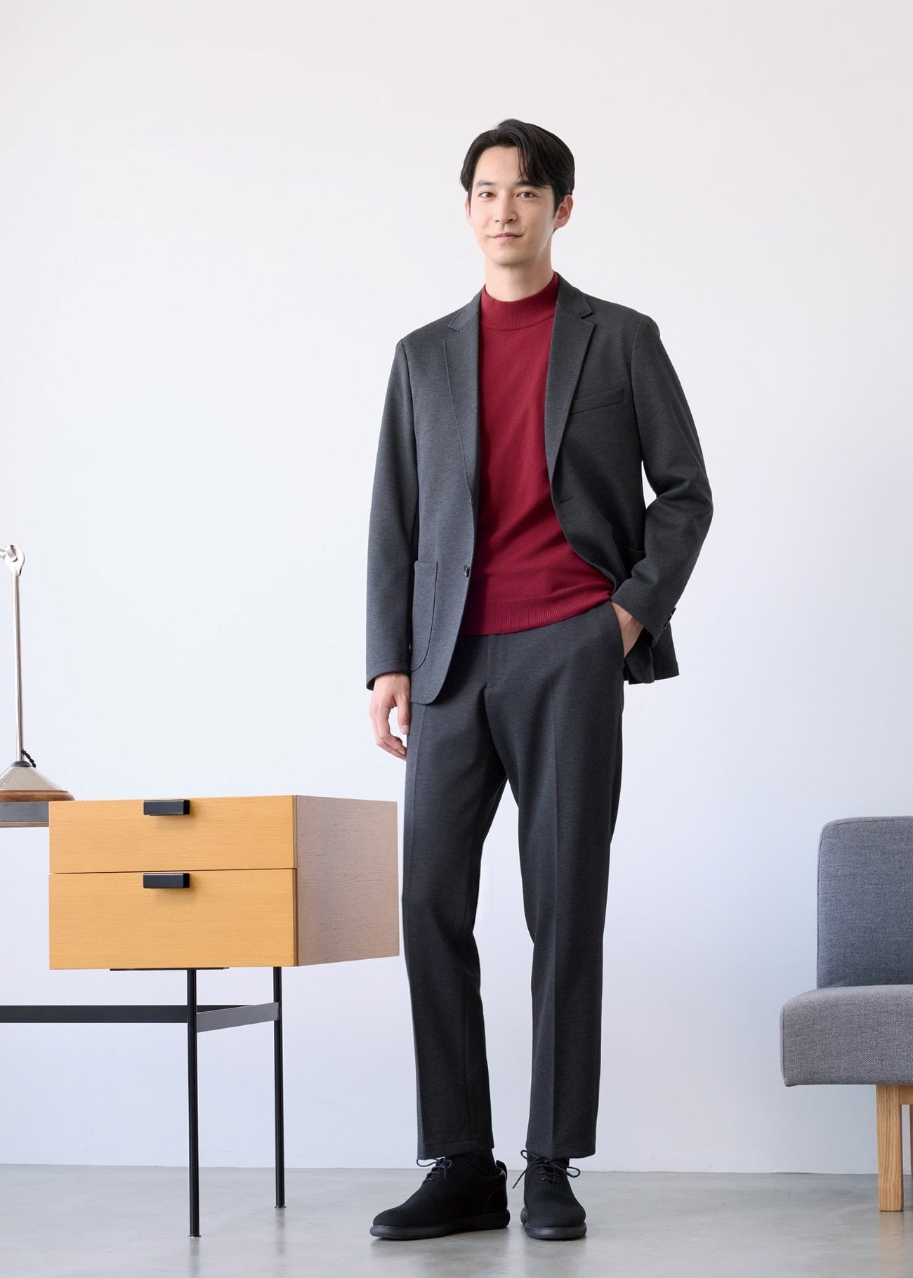 睡西衣 Premium Jersey外套 -灰
