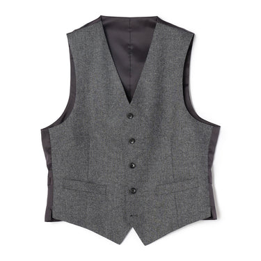 Bishu Light Homespun Fabric Vest -11