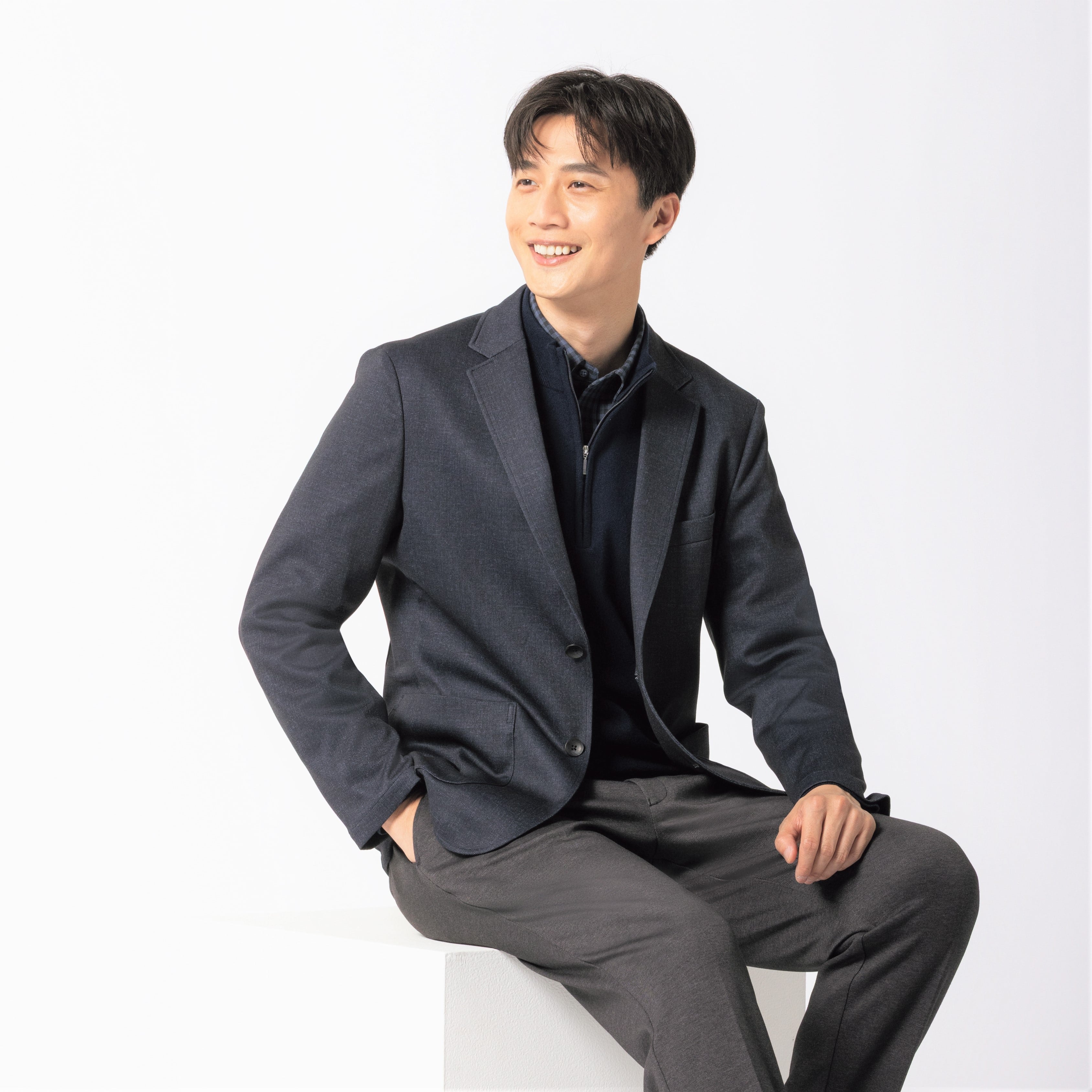 弹力格纹衬衫_03