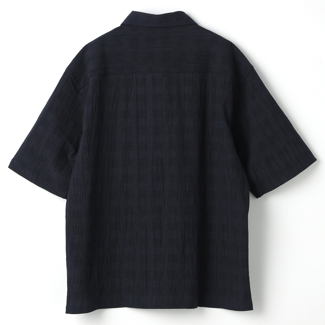睡衣西裝Aircool Crepe StretchShort Sleeve Shirt外套 -深蓝