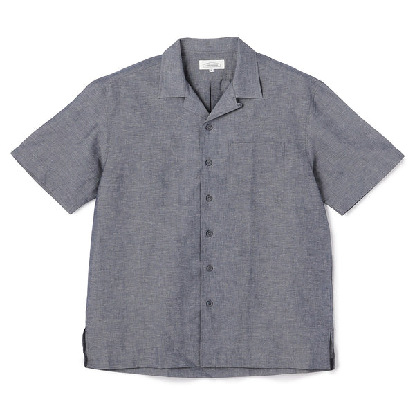 Linen Cotton Open Collar Shirt [A24_6NLWSH3] | AOKI GLOBAL