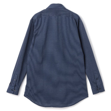 Bizknit Non-iron Button-down Shirt - Navy_04