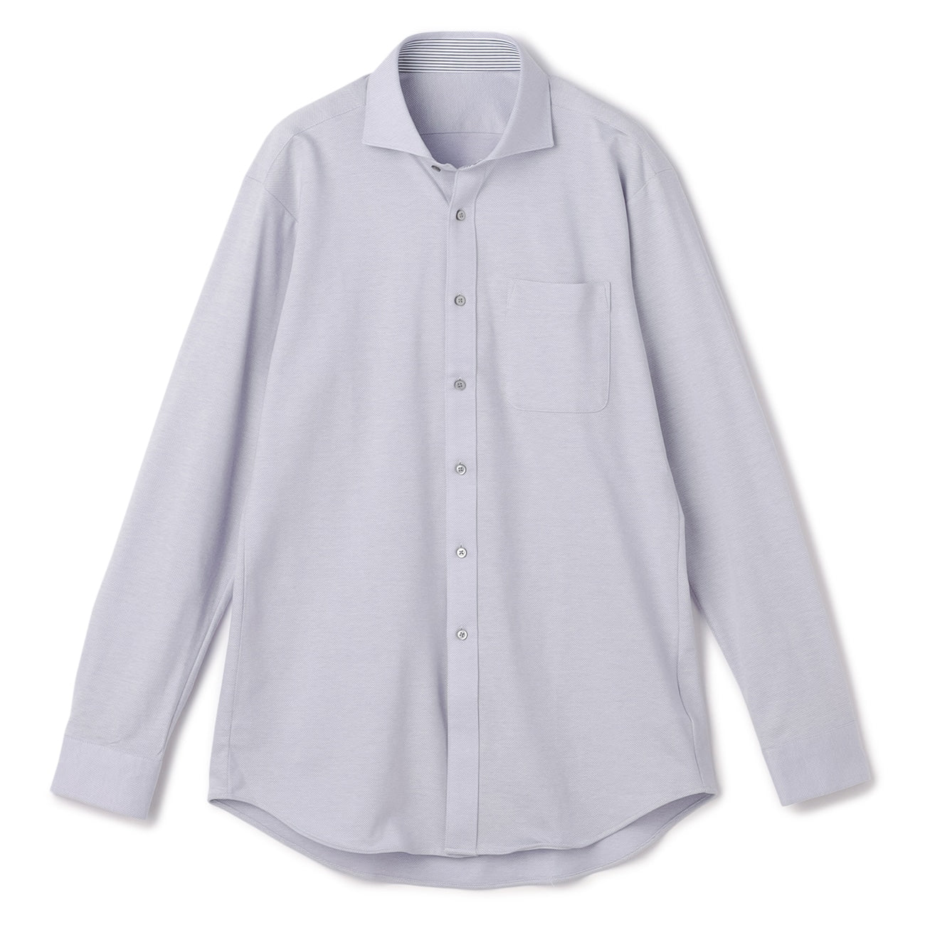 Bizknit Non-iron Cutaway Shirt - Light Gray_01