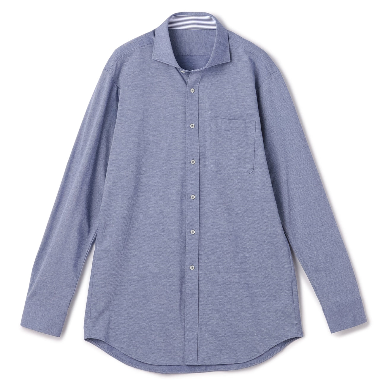 Bizknit Non-iron Cutaway Shirt - Navy_01