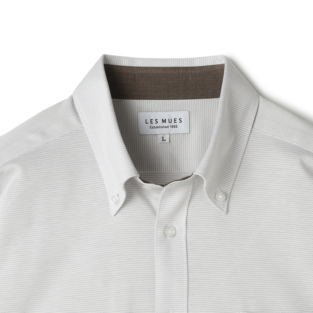 Bizknit免熨烫 弹力钮扣领衬衫 - Light灰