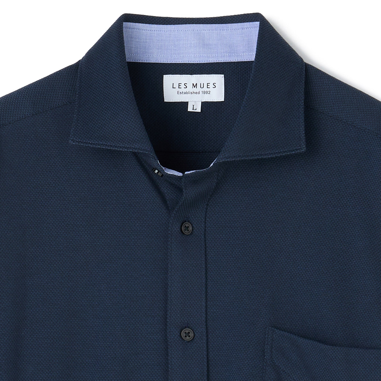 Bizknit免熨烫 弹力温莎领 衬衫 -深蓝