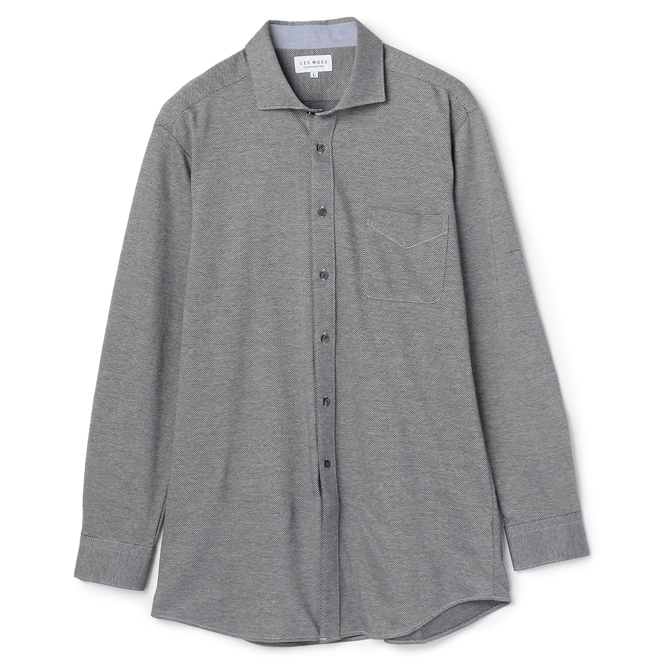 Bizknit免熨烫 弹力温莎领 衬衫 -浓灰 灰