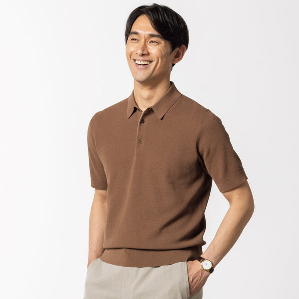 【希少】sullen vintage knit polo shirts 深水光太 Short Sleeve Knit Polo Shirt [A26_6NLWKNPL1] | AOKI GLOBAL
