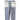 Adjustable Hem Stretch Tapered Houndstooth Pants - Light Blue_07