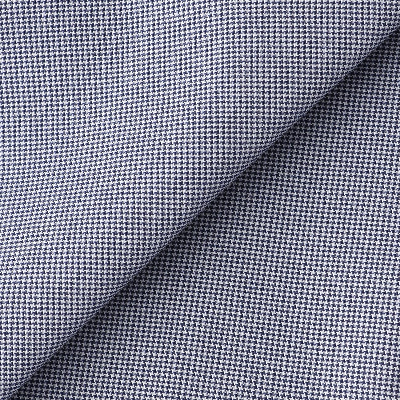 Adjustable Hem Stretch Tapered Houndstooth Pants - Light Blue_02