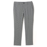 Adjustable Hem Stretch Tapered Gun Club Check Pants - Navy_01