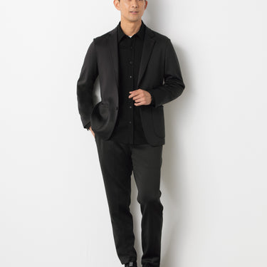 Black Plain Jersey Pants_02